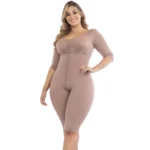 Faja con mangas y broches en sujetador Fit 360