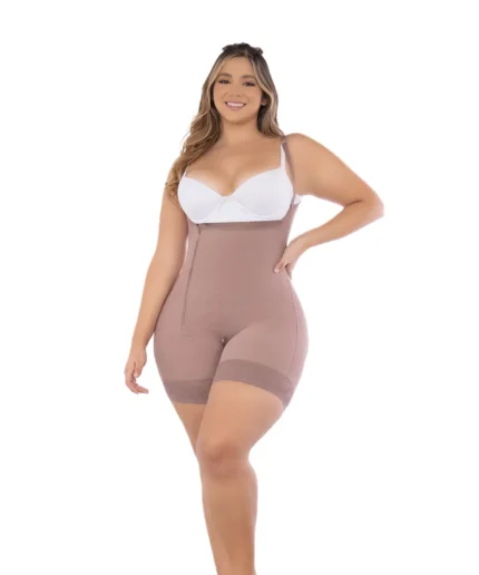 09378 Faja moldeadora postquirúrgica con busto libre a media pierna Fit 360