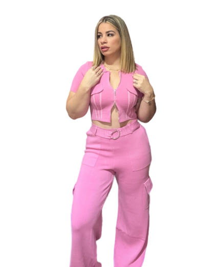 Conjunto tejido de dos piezas